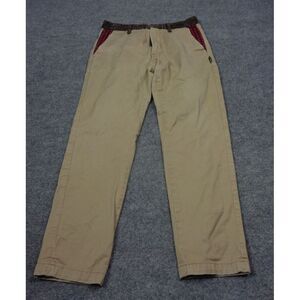 Military Izzue IZ-X04 Army Pants Mens 30 Beige Corduroy Trim Canvas Union Made